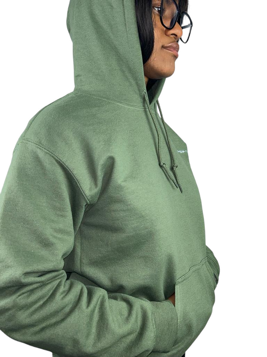 WE ARE THE SOLDIERS OF GOD Army Green hoodie
