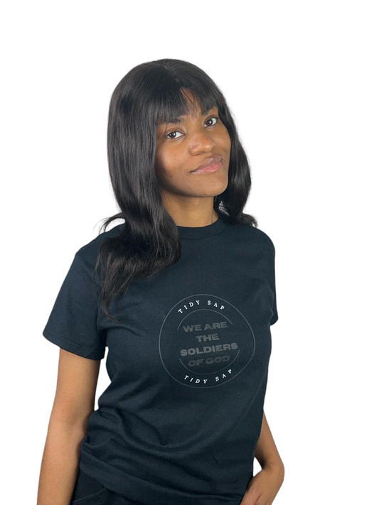 Black T-SHIRT WE ARE THE SOLDIERS OF GOD